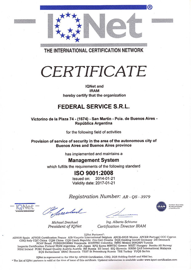 ISO 9001 FEDERAL 2017 PRESTACION 002